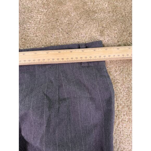 Riders Lee Trouser Pants Womens Sz 10 Gray Pinstripe Pockets Stretch No Tag E394 - Picture 7 of 11